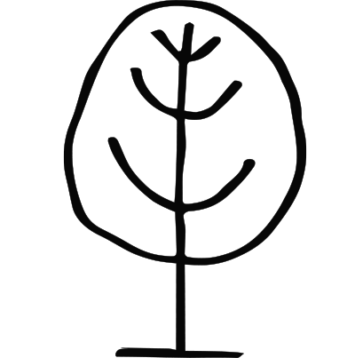 Doodle graphic of a tree
